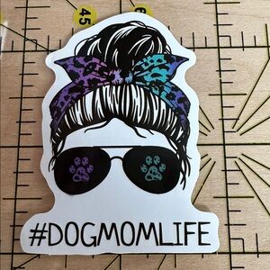 💜13/$13 +Bundle Sticker Sale | Dog Mom Life Waterproof Sticker